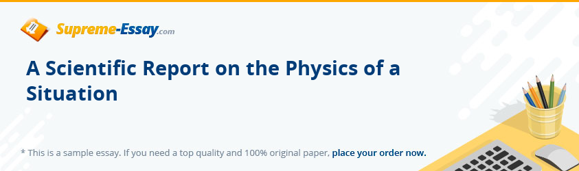 A Scientific Report on the Physics of a Situation