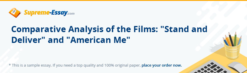Comparative Analysis of the Films: 