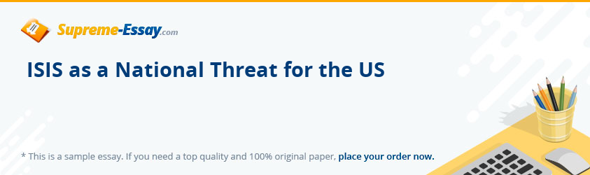 ISIS as a National Threat for the US