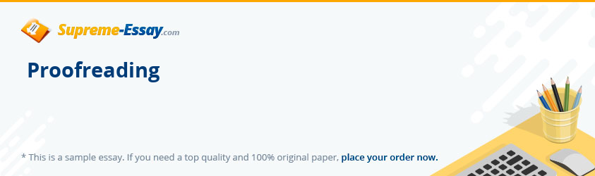 Proofreading