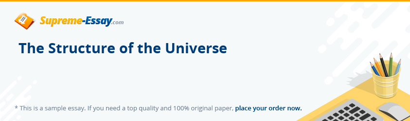 The Structure of the Universe