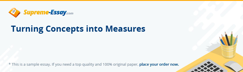 Turning Concepts into Measures